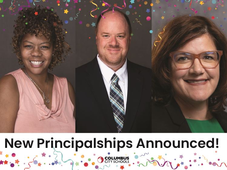 new principal with confetti